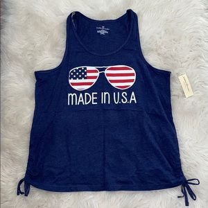 American Flag Made in U.S.A Tank-top